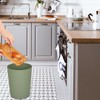 JiatuA Small Trash Can Plastic Wastebasket Round Garbage Container Bin