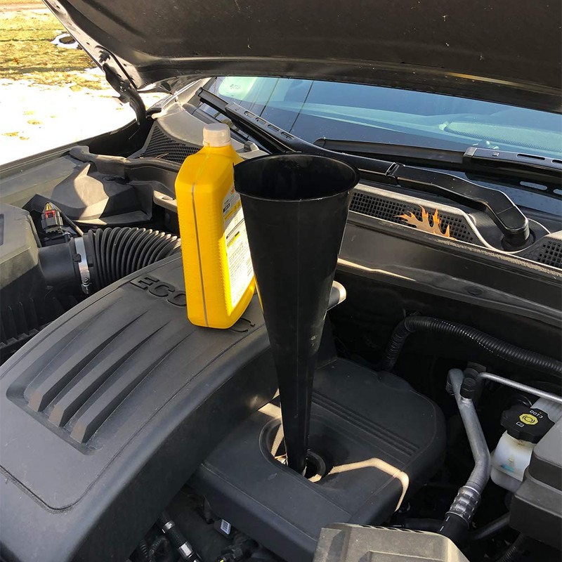 LubriMatic 75-068 Long Neck Plastic Funnel - 2 Quart