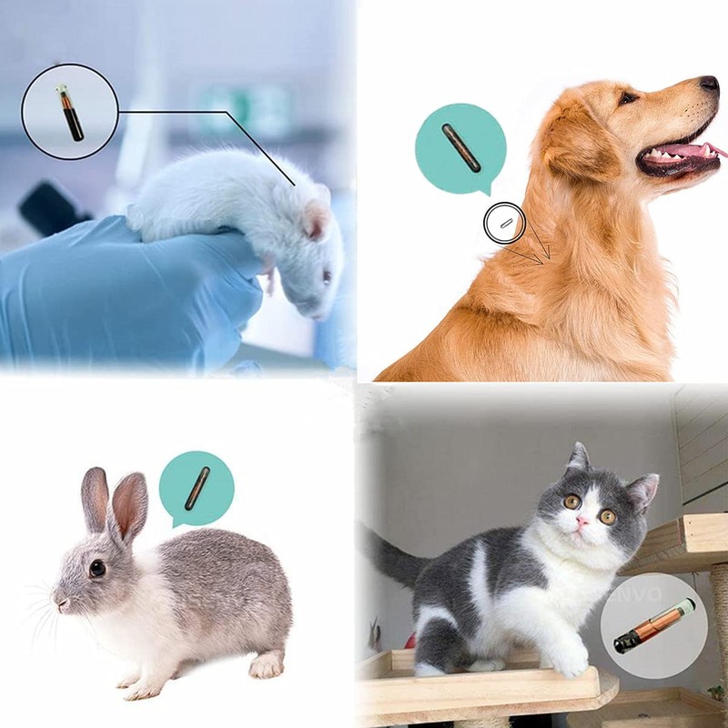 1Pack 2.12x12,VENREA Universal Pet Microchip 134.2khz Registration Animal Implant Chip