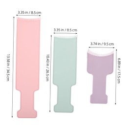 FOMIYES 3pcs Highlighting Board for Hair Stylists Hair Dye Tools for Salon Use Easy Application and Accurate Coloring