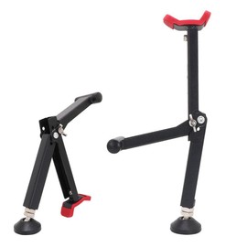 USTPO Universal Motorcycle Rear Wheel Lift Height Angle Adjustable Foldable Stand Floor Support with Handle Fits Most Motorcycle Wheels Red