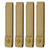 4 Pack Molle Straps with Snaps 6 inch, Tactical Mod