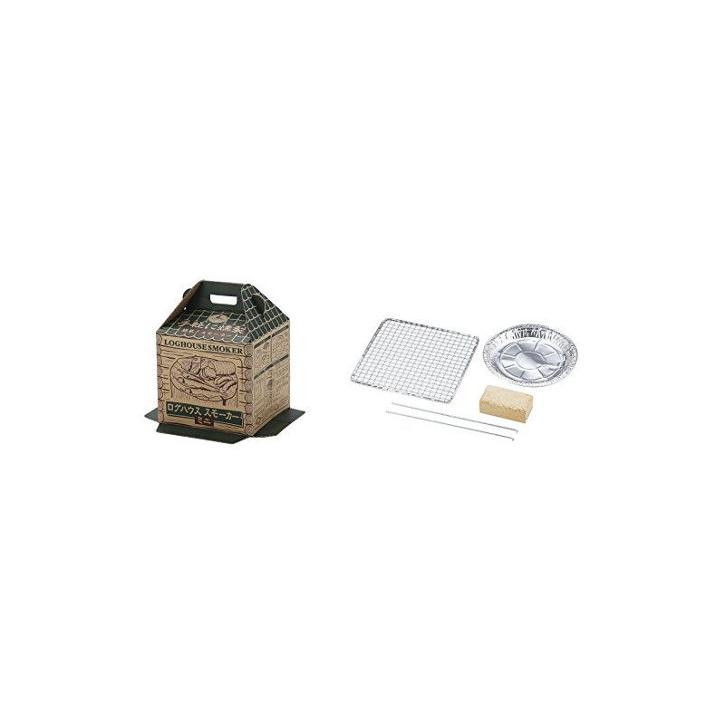 Captain Stag UG-1053 Log House Smoker Block Set, Mini, Smoke-Compatible