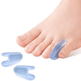 Yimanduo - Separador de dedos rosados, 10 piezas, enderezador de dedos pequeños para hombres y mujeres, caminar, correr, superposición, corrector de juanetes y alivio de juanetes