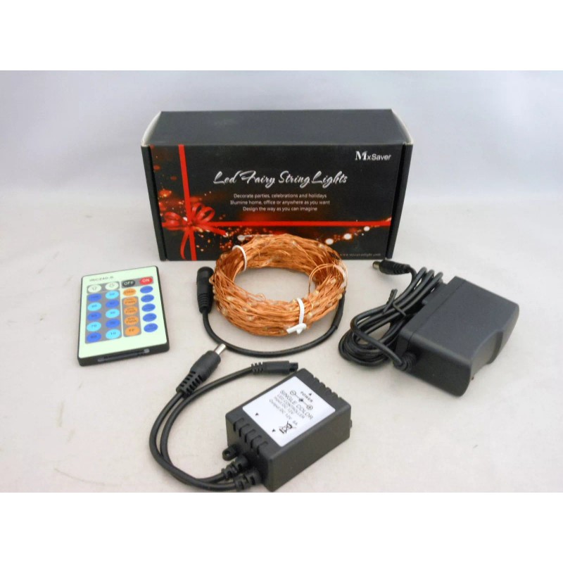 MxSaver Fairy LED Copper Wire String Lights Dimmable Warm White