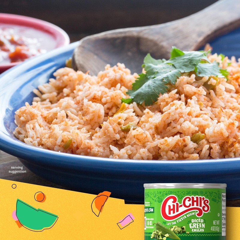 CHI-CHI'S Diced Green Chile Peppers, 4 oz Can, 12 Pack