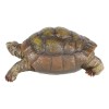 Auspicious Fortune Charm Lifelike Green Brown Turtle Tortoise Small Figurine