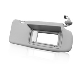 Passenger Right Side Sun Visor Fit for Honda Pilot 2009 2010 2011 2012 2013 2014 2015 Replace 83230-SZA-A01ZA, with Makeup Mirror and Vanity Light, Grey