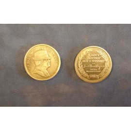 Alabama football "Bear" Bryant commemorative bronze coin poker guard golf marker