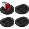 Nonley 4 Pack Silicone Caster Cups Non Slip Floor Protection