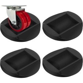 Nonley 4 Pack Silicone Caster Cups Non Slip Floor Protection For Furniture Wheels