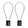 RESET-200 4 Digit Combination Padlock with 30 cm Steel Cable,High