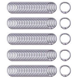 Antner Book Rings 0.75 Inch Small Loose Leaf Binder Rings Nickel Plated Metal, 120 Pack