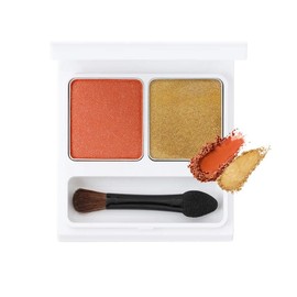 SUIKO Mineral Multicolor (05 Amber Terracotta + 07 Ash Gold) Pure Greed Makeup Multi-functional Mobile Cosmetics High Adhesion Powder Eye Cream Lip Cheek Highlight Tear Bag Eye Shadow