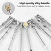 [10 PCS] Makeup Brush Set Metal, Silver Handle Wizard Wand