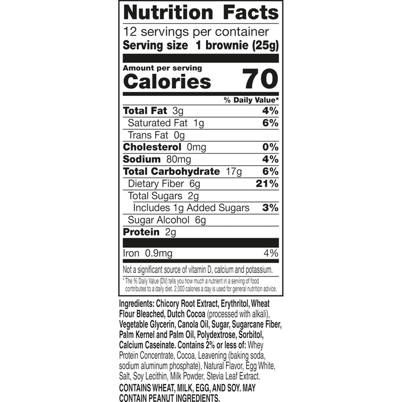Fiber One 70 Calorie Brownies, Chocolate Fudge, Snack Bars, Value