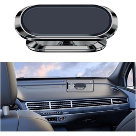Ziciner - Soporte Magnético para Teléfono de Coche, 360 Ajustable con Manos Libres, Compatible con Todos los Smartphones (Plateado)