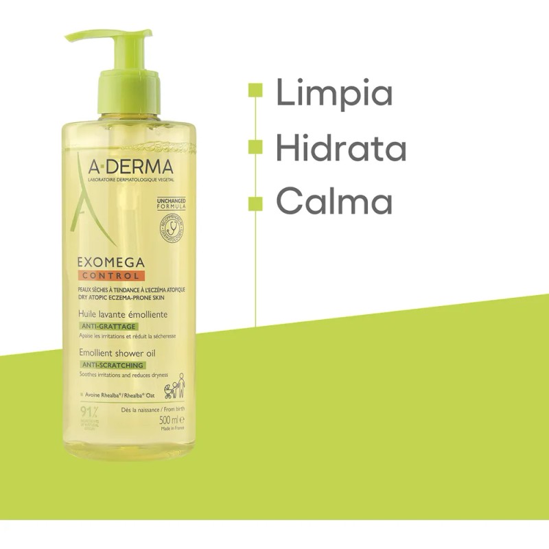 A-Derma Exomega Control Aceite Dermolimpiador 500 ml