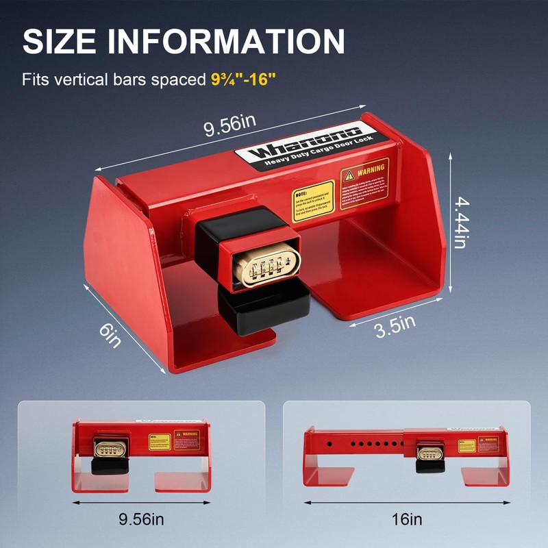 Heavy Duty Cargo Door Lock, Shipping Container Locks, Cargo Door