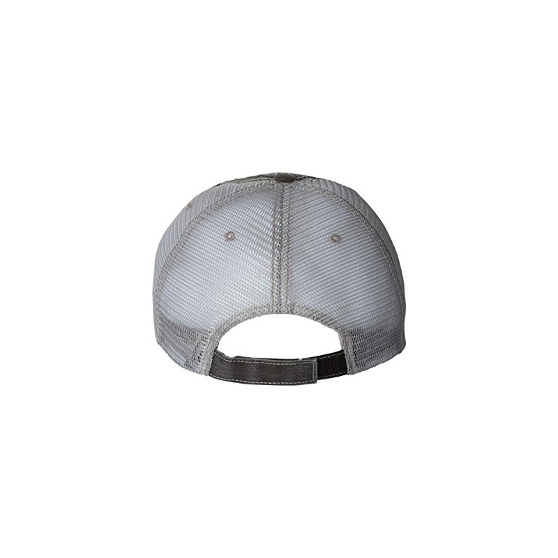 One Size Black/Grey Trucker Spartan Warrior Helmet Embroidered Distressed Trucker