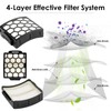 (4 Pieces) 1 HEPA + 3 Foam & Felt Filters