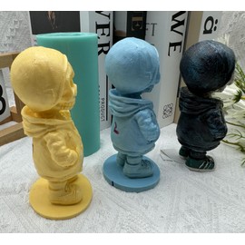 Skull Skeleten 3D Silicone Mold for Candle Epoxy Resin Plaster Concrete Hallowen Decorations Craft Making,New Popular Candle molds