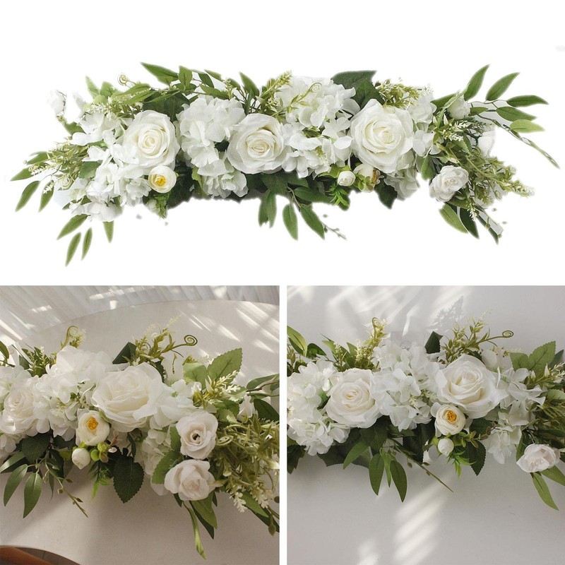 Wedding Arch Flowers,Rustic Flower Swag for Wedding Arch - Artificial