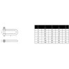 Sunload AISI 316 V4A Shackle Straight Long Shape Stainless Steel,