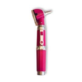 MEDSTAR | Otoscopio de Fibra Óptica Honsun Iluminación LED, Diagnóstico de Oído, Uso Médico y Clínico, Portátil (MAGENTA)