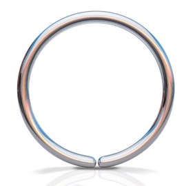 18 Gauge Round Earring, Sterling Silver Cartilage Earring, Small Cartilage Ring, Cartilage Earring, Tragus Earring, Helix Ring, Piercing Earring, Gift for Her, Single Earring