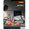 OSTBA Electric Deli Meat Slicer, 200W Food Slicer with 0-15mm