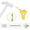OOK 50025 Professional Picture Hangers, Art Hangers, Brass, Reusable Picture