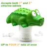 WWD POOL Pool Chlorine Floater, Floating Pool Chlorine Dispenser (Alligator),