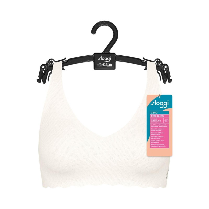 Sloggi Women's Zero Feel Bliss Soft Bra, Silk White