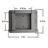 Post Mount Adapter for 4x4 Post, Bird House, Mailbox, Stainless