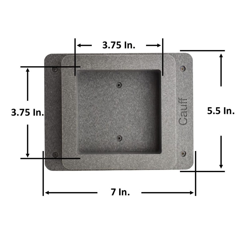 Post Mount Adapter for 4x4 Post, Bird House, Mailbox, Stainless