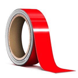 VViViD Vinyl Tape Pinstripe Red Fluorescent Neon Gloss Adhesive Automotive Film (1" x 20ft)