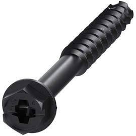 Simpson Strong-Tie Titen Turbo 1/4-in. x 2-3/4-in. Hex-Head Concrete and Masonry Screw, Black (100-Qty)