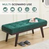 Entryway Bench, 47.2" End of Bed Bench, Chenille Benches for