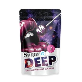 DEEP Gag Suppressing Sucker Purple Raspberry Flavored - No Gag Reflex - 10 Pack