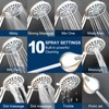 Shower Head with Handheld, All Metal Holder & Extra Long
