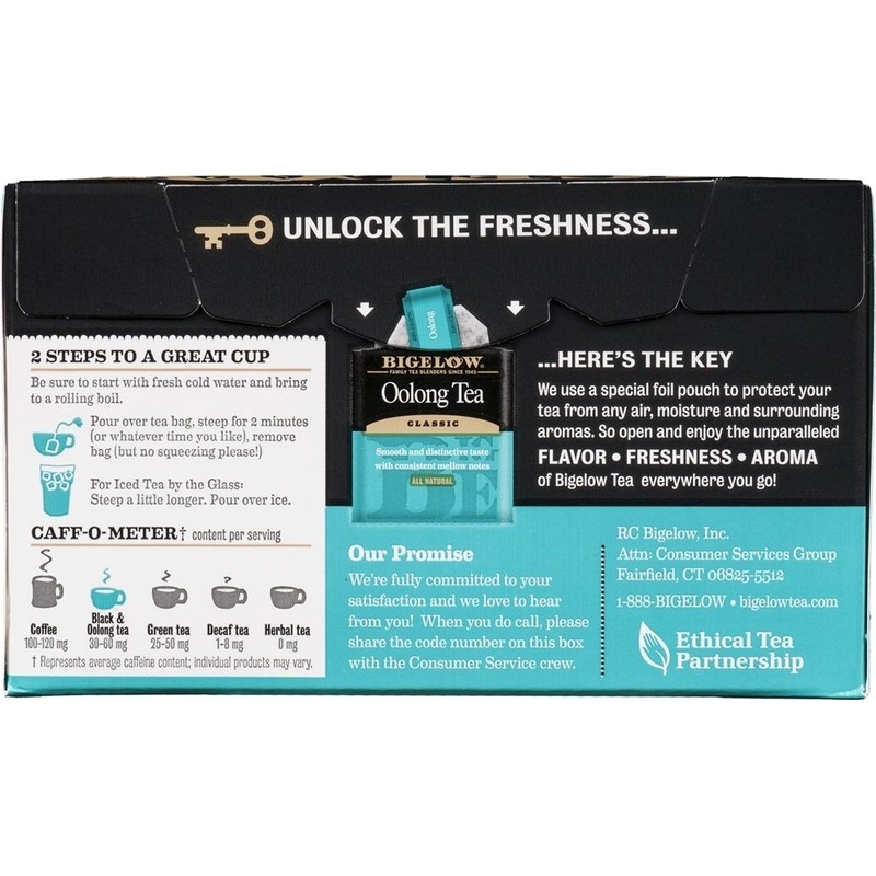 Bigelow Tea Oolong 20 Bags (Pack of 4)