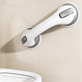 CHSG Sicherheitshandlauf, Maximal 110 Kg, Saugnapf-Haltegriffe Für Dusche, Tragbare Saugnapf-Badewannengriffe Mit Indikator, Sicherheits-Duschgriffe, Mobilitätshilfen Für Ältere Menschen Behinderte