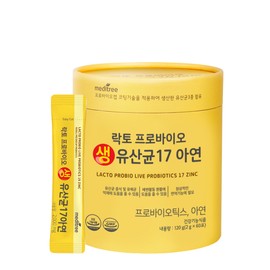 Meditree Lacto Probiotics Live Lactobacillus 17 Zinc 17 Immune Zinc 2 Month Supply Lactobacillus for the Whole Family / 메디트리 락토 프로바이오틱스 생 유산균 17 아연 17 면역 아연 2개월분 온가족유산균