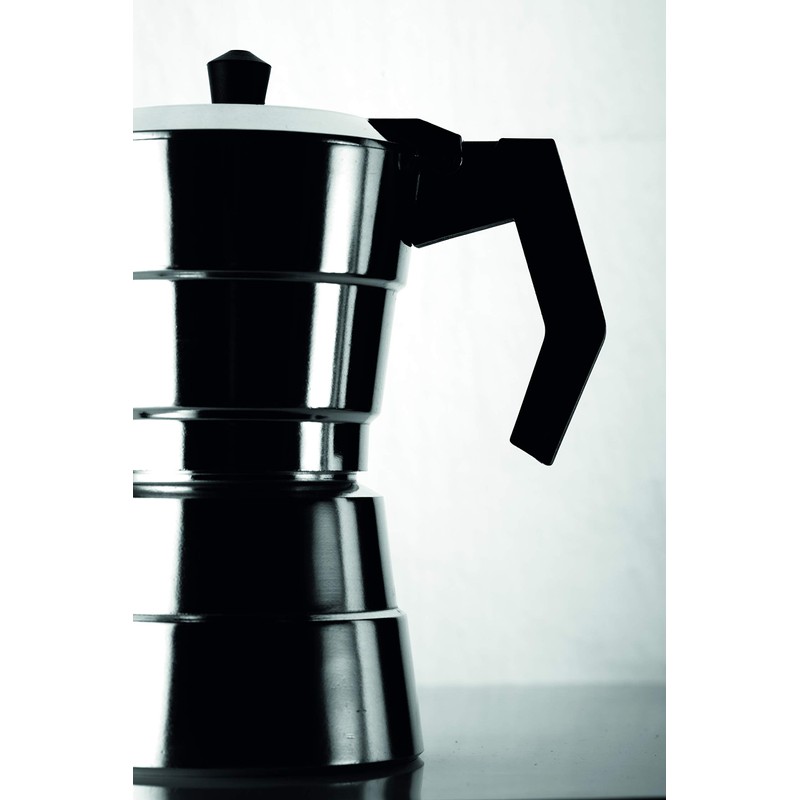 Alluflon Buongiorno Kaffeemaschine, 6 Tassen, Aluminium