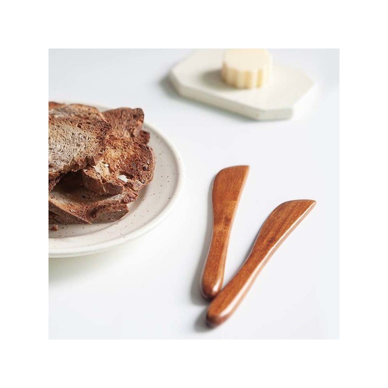 Nicot wood teaspoon tea fork dessert set 10P / 니코트