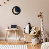 speecheese Night Sky with Half Moon Wall Clock Beautiful Clock