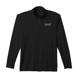 Dad of Two Squared Mathematics Math Funny Father's Day Performance Quarter-Zip Top