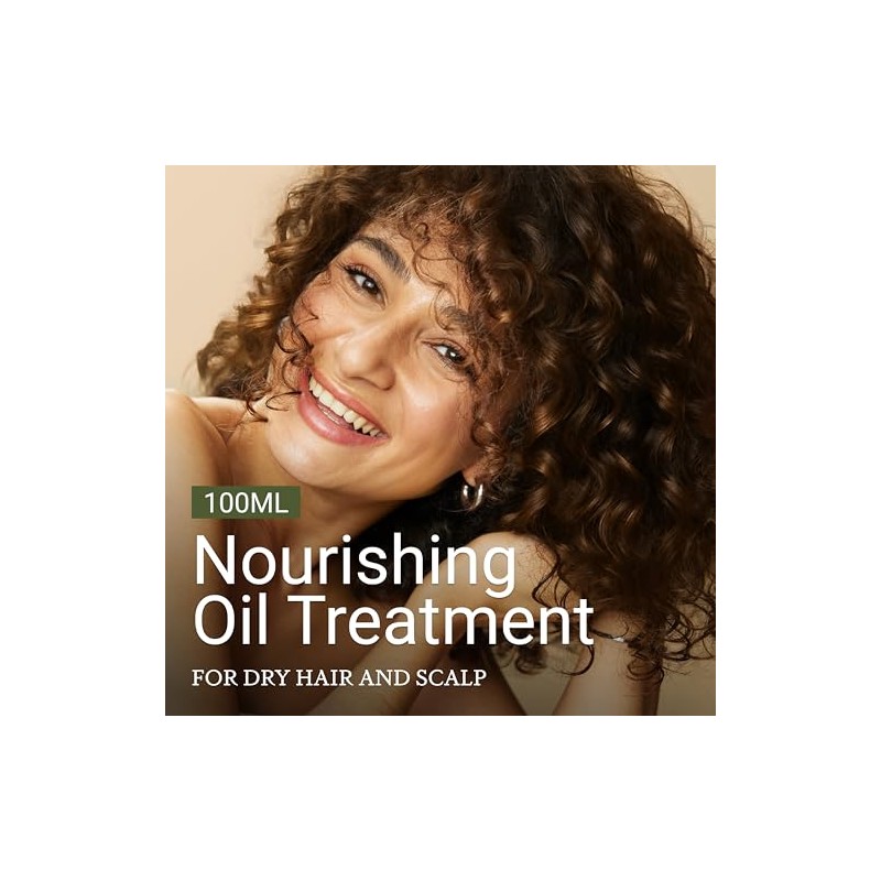 Loma Hair Care Nourishing Oil Treatment, Vanilla Bean/Orange, 3.4 fl.