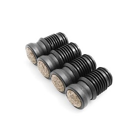 Design61 Tilt glides with felt slide base Floor Protective Protector Foot for round tubes Ø 18 mm Set of 4